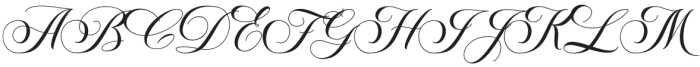 Classical Script Regular otf (400) Font UPPERCASE