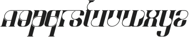Classical Tradition Regular Italic otf (400) Font LOWERCASE