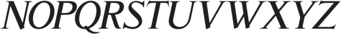 Classy Black Italic otf (900) Font UPPERCASE