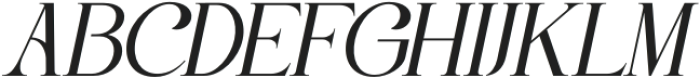 Classy Exclusive Italic otf (400) Font UPPERCASE
