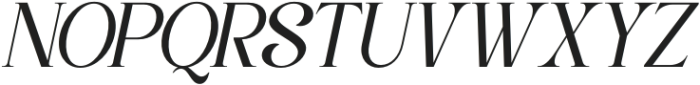 Classy Exclusive Italic otf (400) Font UPPERCASE