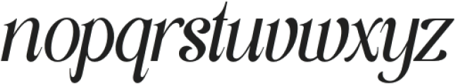 Classy Exclusive Italic otf (400) Font LOWERCASE