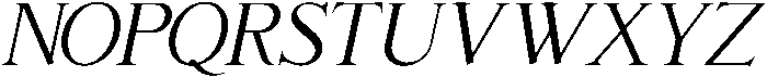 Classy Italic otf (400) Font UPPERCASE