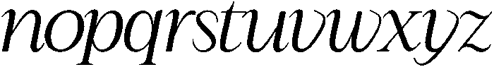 Classy Italic otf (400) Font LOWERCASE