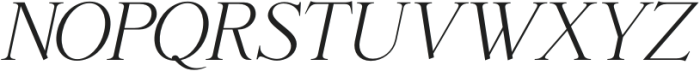 Classy Light Italic otf (300) Font UPPERCASE