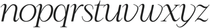 Classy Light Italic otf (300) Font LOWERCASE