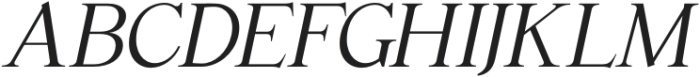 Classy Medium Italic otf (500) Font UPPERCASE