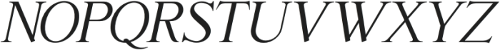 Classy Medium Italic otf (500) Font UPPERCASE