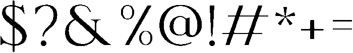 Classy Regular otf (400) Font OTHER CHARS
