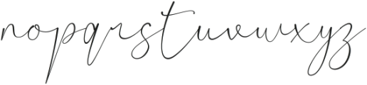 Claster Oleander Signature otf (400) Font LOWERCASE