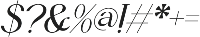 Cleandy Italic otf (400) Font OTHER CHARS