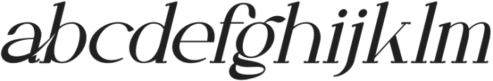 Cleandy Italic otf (400) Font LOWERCASE