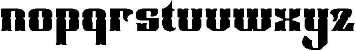 Cleffordy Regular otf (400) Font LOWERCASE