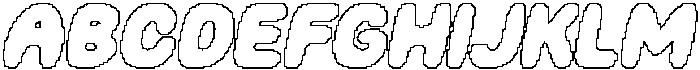 Clefy Pixel Outline otf (400) Font UPPERCASE