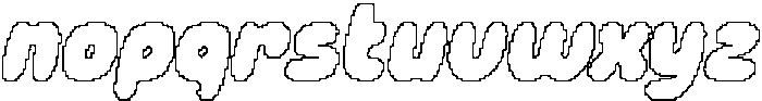 Clefy Pixel Outline otf (400) Font LOWERCASE