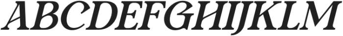 Clements Morgle Serif Italic otf (400) Font LOWERCASE
