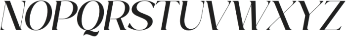Clemora Italic otf (400) Font UPPERCASE