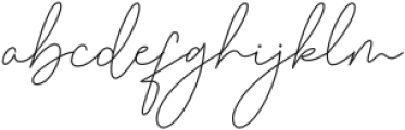 Clemore signature otf (400) Font LOWERCASE
