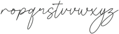 Clemore signature otf (400) Font LOWERCASE