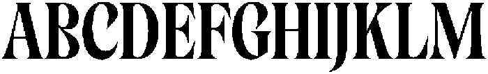 Cleric Bold otf (700) Font UPPERCASE