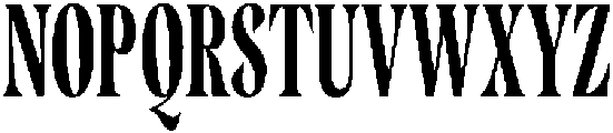 Cleric Condensed Bold otf (700) Font UPPERCASE
