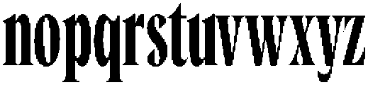 Cleric Condensed Bold otf (700) Font LOWERCASE