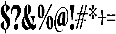 Cleric Condensed ExtraBold otf (700) Font OTHER CHARS