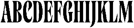Cleric Condensed ExtraBold otf (700) Font UPPERCASE