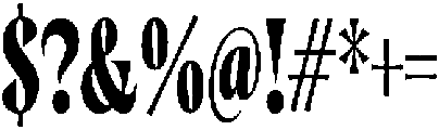 Cleric Condensed Heavy otf (800) Font OTHER CHARS