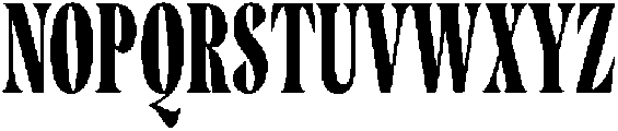 Cleric Condensed Heavy otf (800) Font UPPERCASE