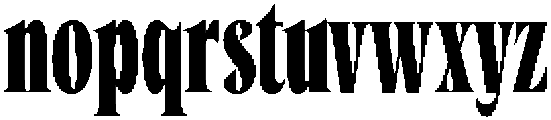 Cleric Condensed Heavy otf (800) Font LOWERCASE