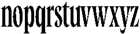Cleric Condensed Medium otf (500) Font LOWERCASE