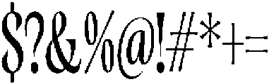 Cleric Condensed Regular otf (400) Font OTHER CHARS