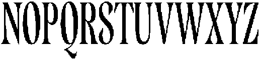 Cleric Condensed Regular otf (400) Font UPPERCASE
