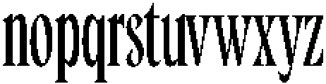 Cleric Condensed Regular ttf (400) Font LOWERCASE