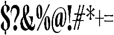 Cleric Condensed SemiBold otf (600) Font OTHER CHARS