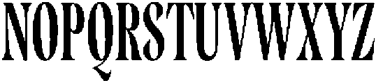 Cleric Condensed SemiBold otf (600) Font UPPERCASE
