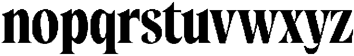 Cleric ExtraBold otf (700) Font LOWERCASE