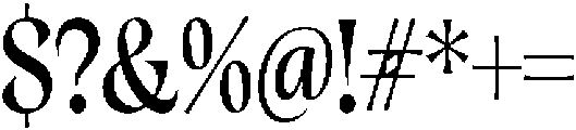 Cleric Medium otf (500) Font OTHER CHARS