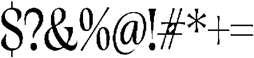 Cleric Regular otf (400) Font OTHER CHARS