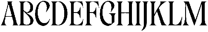 Cleric Regular otf (400) Font UPPERCASE