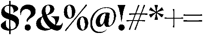 Cleric Wide Bold otf (700) Font OTHER CHARS