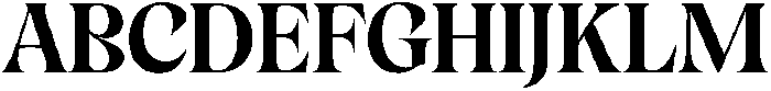 Cleric Wide Bold otf (700) Font UPPERCASE
