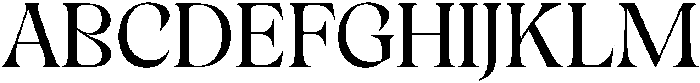 Cleric Wide Regular otf (400) Font UPPERCASE