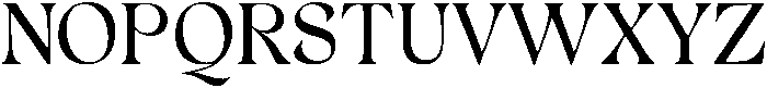 Cleric Wide Regular otf (400) Font UPPERCASE