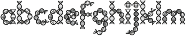 Clever Science Dna otf (400) Font LOWERCASE