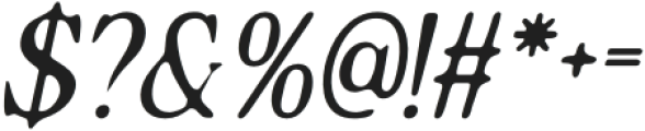 ClevonBlur-Italic otf (400) Font OTHER CHARS