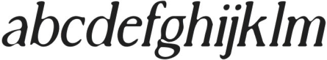 ClevonBlur-Italic otf (400) Font LOWERCASE