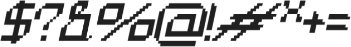 Clexon Pixel Oblique otf (400) Font OTHER CHARS