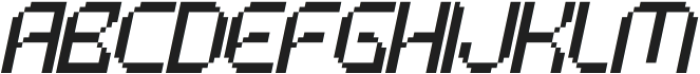 Clexon Pixel Oblique otf (400) Font UPPERCASE